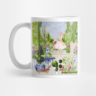 Gardeners, watercolor painting Mug